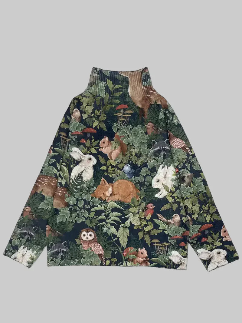 MINA | Leśny sweter dzianinowy inspirowany naturą