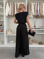 Jowita – Elegancki komplet top + spodnie