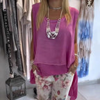 Klara – Dwuczęściowy komplet z topem i spodniami z nadrukiem